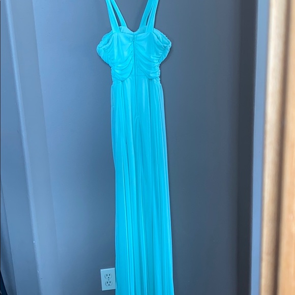 Windsor Mint Green Floor Length Prom Dress - Picture 7 of 7